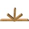 Ekena Millwork Kennewick Rough Sawn Timber Gable Bracket, Western Red Cedar, 96"W x 56"H x 6"D x 6"F, 14/12 Pitch GBW096X56X0606KEN00RWR - alternate 2